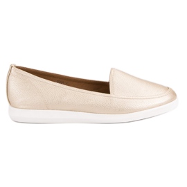 Gyldne loafers gylden