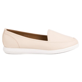 Beige loafers lyserød
