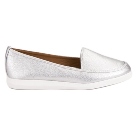 Sølv loafers grå