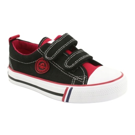 American Children's American Club LH62 Velcro sorte sneakers