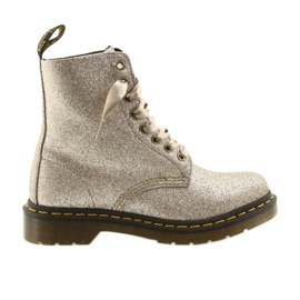 Dr. Martens 1460 PASCAL GLITTER PALE GOLD gylden