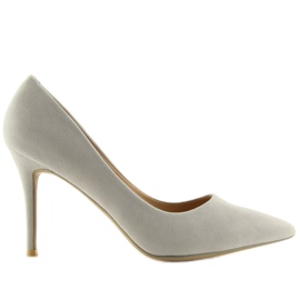 Pumps på en grå 66-26 grå hæl