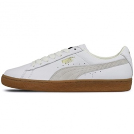 Puma Basket Classic Gum Deluxe M 365366 01 sko hvid