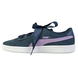 Puma Smash v2 Ribbon Jr 366003 03 marine blå