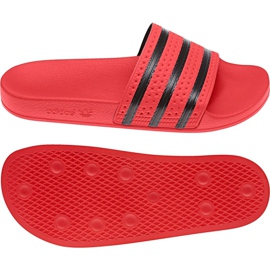 Adidas Originals Adilette Slides U CQ3098 sort rød
