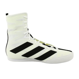 Adidas Box Hog 3 boksesko hvid sort gul