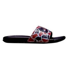 Nike Benassi Just Do It Print 631261-405 Slide sort flerfarvet