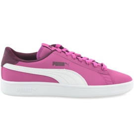 Puma Smash v2 Buck Jr 365182 06 hvid lyserød