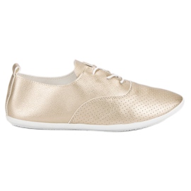 Golden Knotted Sneakers gylden