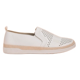 Openwork Slip On Sneakers hvid
