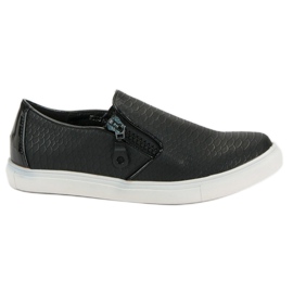 Sort Slip On Sneakers