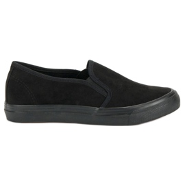 Sport Suede Slipons sort