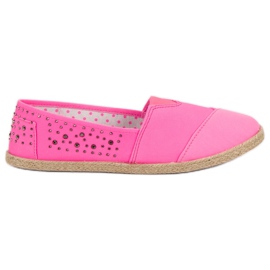 Espadrilles med jetfly lyserød