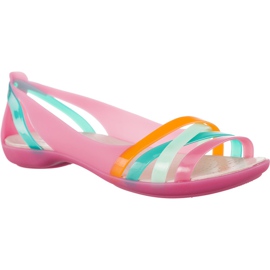 Crocs Isabella Huarache 2 Flat W Paradise Pink Rose Dust flerfarvet