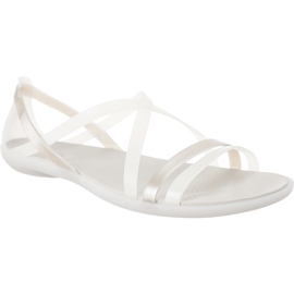 Crocs Isabella Strappy Sandal Oyster Pearl White hvid