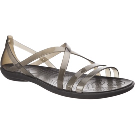 Crocs Isabella Strappy Sandal Sort lysegrå