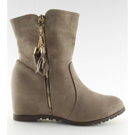 Booties beige kiler AB02-36 Khaki