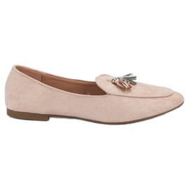 Small Swan Glitter loafers lyserød