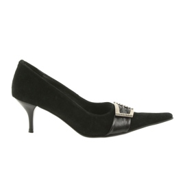 BM Læder pumps sort