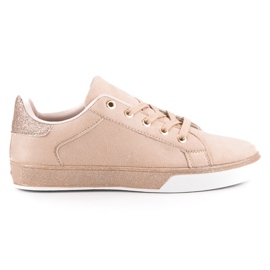 Anesia Paris Pulver sneakers med glitter lyserød