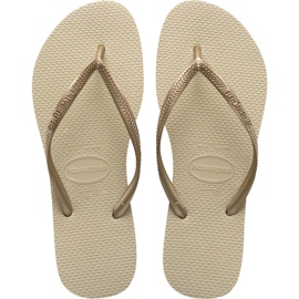 Havaianas Slank sandgrå lysegylden