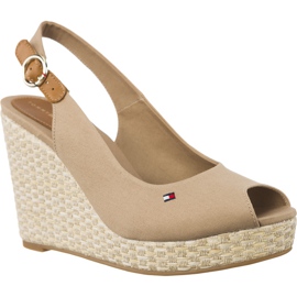Tommy Hilfiger Ikonisk Elena Basic Sling Back 068 Brosten beige