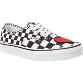 Vans Autentisk Q9B Red Heart hvid sort
