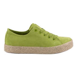 Kylie Grønne Espadriller