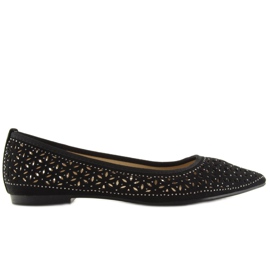 Sort åbent ballerina 127-25 Sort