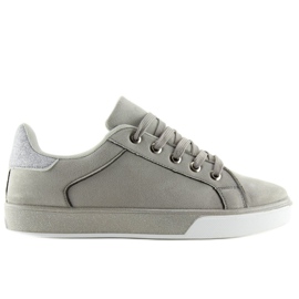 Grå Kvinders grå sneakers K-307 Grå