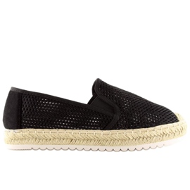 Sorte espadriller til kvinder 6602 Sort