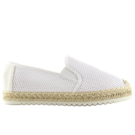 Hvide espadriller til kvinder 6602 Hvid