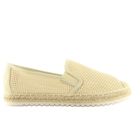 Beige espadriller til kvinder 6602 Beige