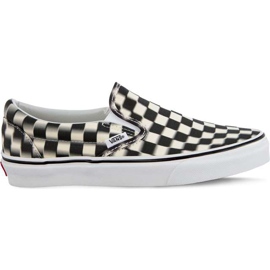 Vans Classic Slip On Vjm Blur Check Pack Sort Classic White hvid