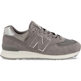 New Balance Wl574mms Sateen Marblehead Tab med Metallisk Sølv grå