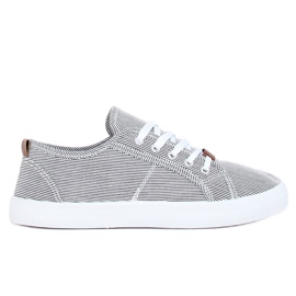 Sort stribede sneakers JX70P Sort
