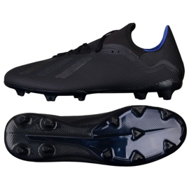 Adidas X 19.3 Fg M D98076 fodboldstøvler flerfarvet sort