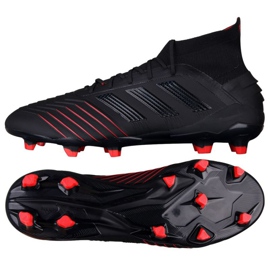 Adidas Predator 19.1 Fg M BC0551 fodboldstøvler sort sort