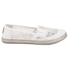 MCKEYLOR Lace Slipons hvid