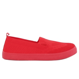 Røde openwork sneakers JX63P Rød
