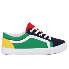 Flerfarvede kvinders sneakers BL156 Navy flerfarvet