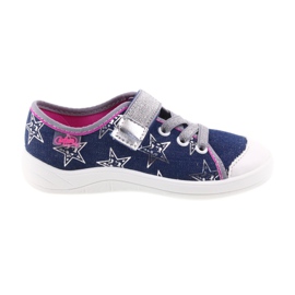 Befado børnesko tøfler sneakers 251X113 grå lyserød marine blå