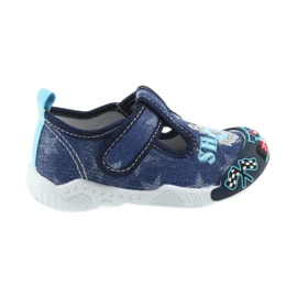 American Club marineblå børnesneakers med velcro 26/19 marine blå