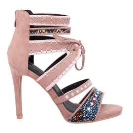 Pink gladiator sandaler MT029 Pink lyserød