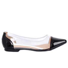 Sort gennemsigtig ballerina N18-292 Sort