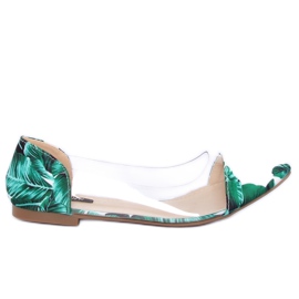 Gennemsigtig grøn ballerina 333-60 Grøn