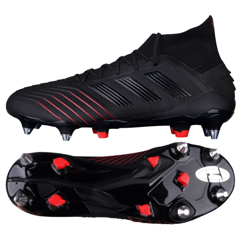 Adidas Predator 19.1 Sg M G26979 fodboldstøvler sort sort