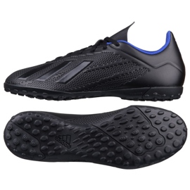 Adidas X 18.4 Tf M G28979 fodboldstøvler sort sort