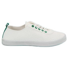 Kylie Openwork Tied Sneakers hvid