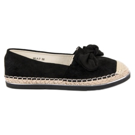 Comer Espadrilles med sløjfe sort